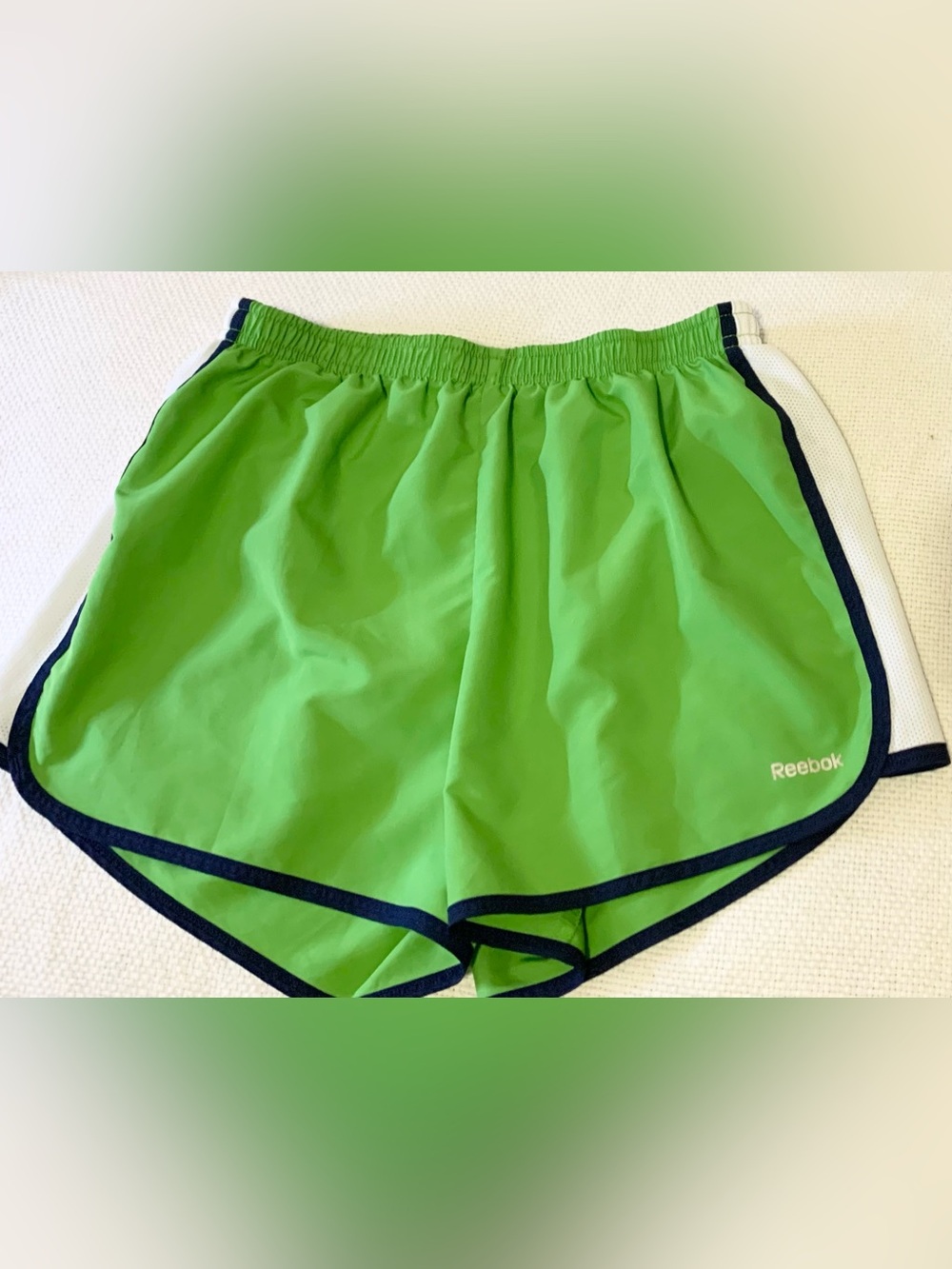 Green Reebok Athletic Shorts